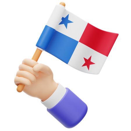 Panama-Flagge  3D Icon