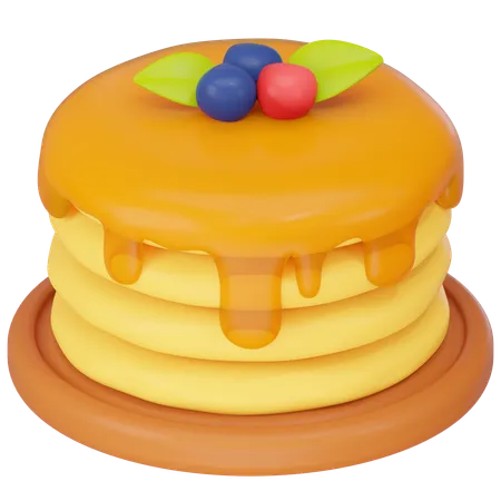 Pancake 3 D Icon Render 3D Icon