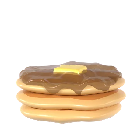 Pancake 3 D Illustration Good For Food Design 3D Icon