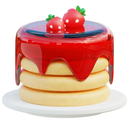 Delicious 3 D Pancake Icon For Breakfast 3D Icon