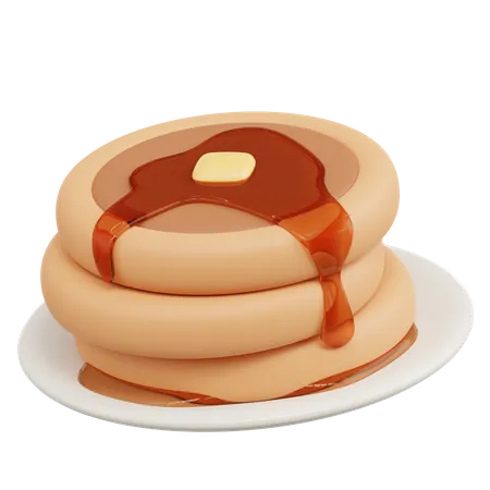 Pancake  3D Icon