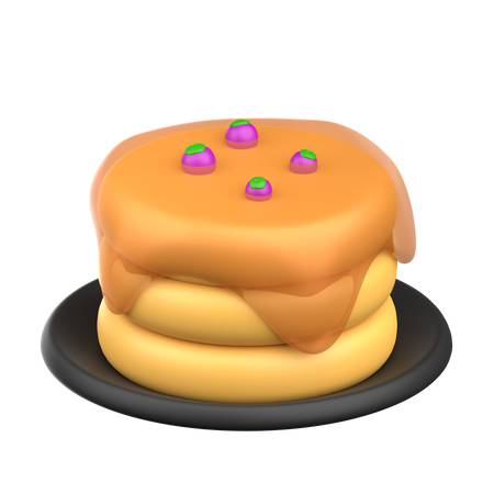 パンケーキ  3D Icon