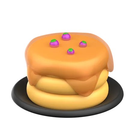 パンケーキ  3D Icon