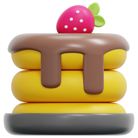 Pancake  3D Icon