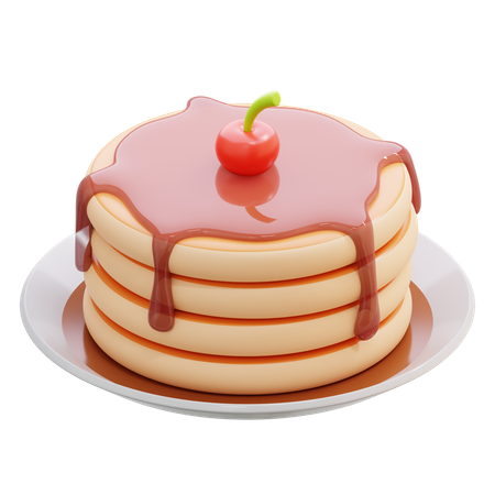 Pancake  3D Icon