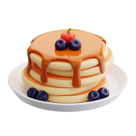 Pancake  3D Icon