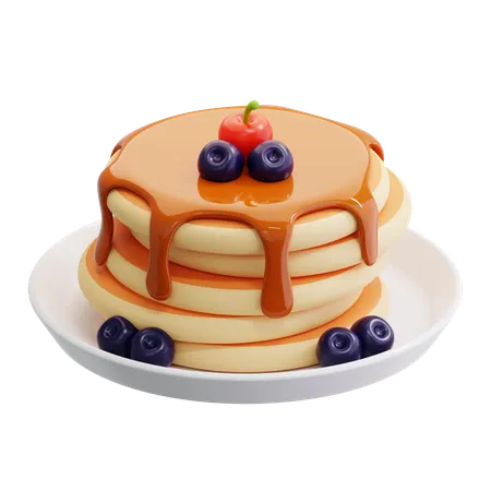 Pancake  3D Icon