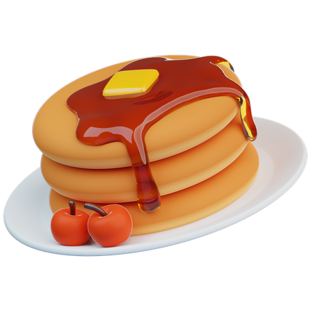 Pancake  3D Icon