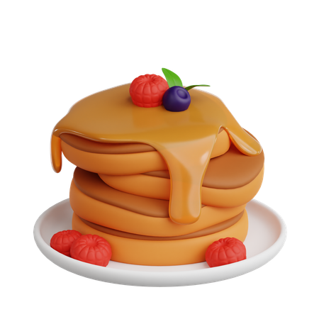 Pancake  3D Icon