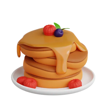 Pancake  3D Icon