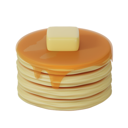 Pancake  3D Icon