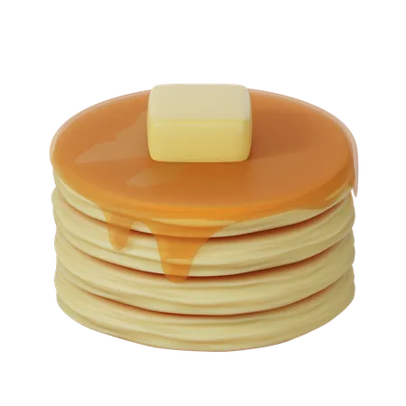 Pancake  3D Icon