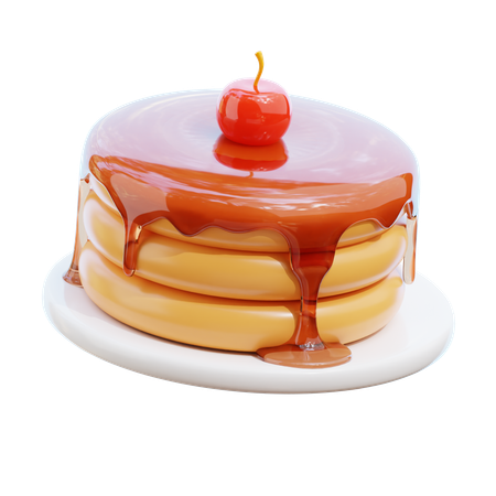 Pancake  3D Icon