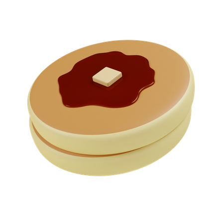 Pancake  3D Icon