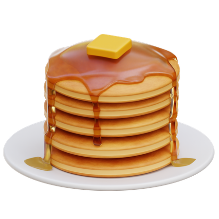 Pancake  3D Icon