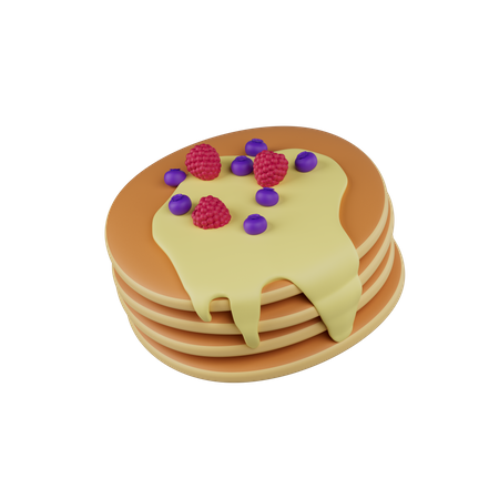 Pancake  3D Icon