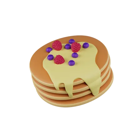 Pancake  3D Icon