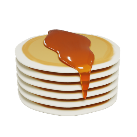 Pancake  3D Icon