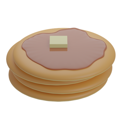 Pancake  3D Icon