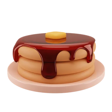 Pancake  3D Icon