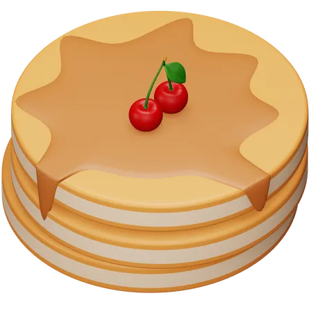 Pancake  3D Icon