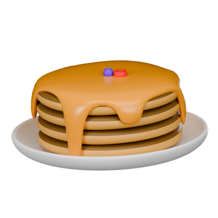 Pancake  3D Icon