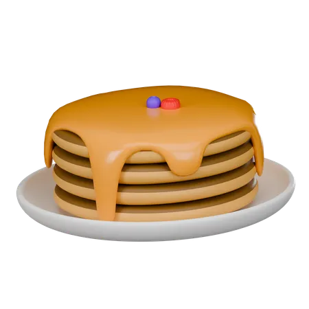 Pancake  3D Icon