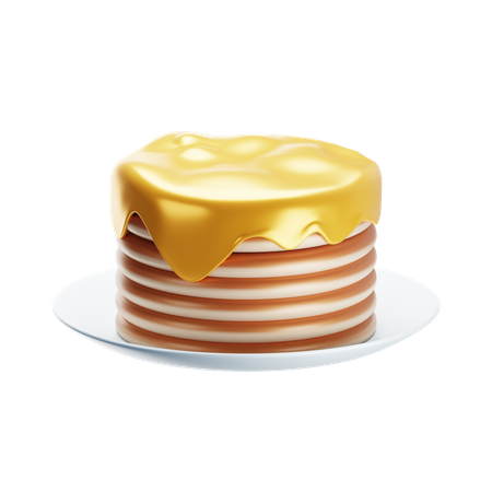 Pancake  3D Icon