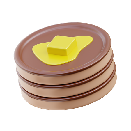 Pancake  3D Icon