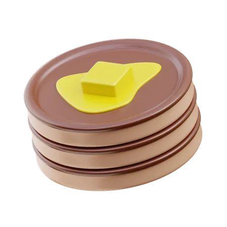 Pancake  3D Icon