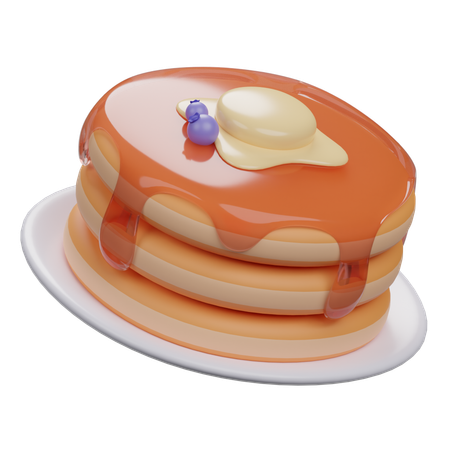 Pancake  3D Icon