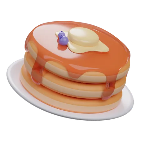 Pancake  3D Icon