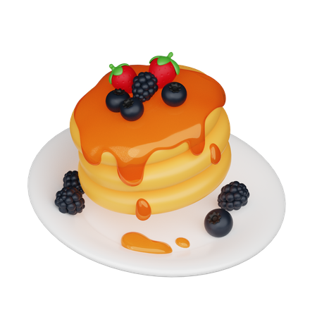 Pancake  3D Icon