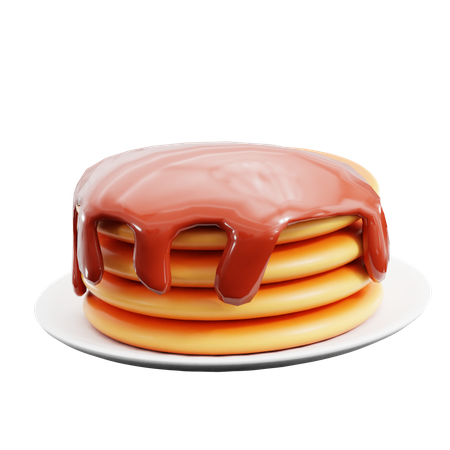 Pancake  3D Icon