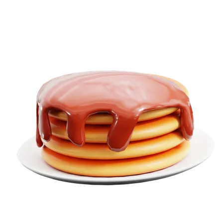 Pancake  3D Icon