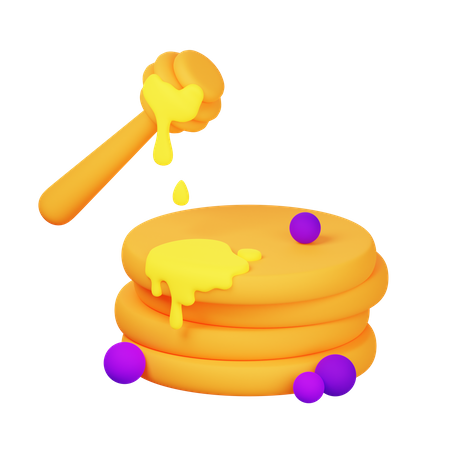 Pancake  3D Icon