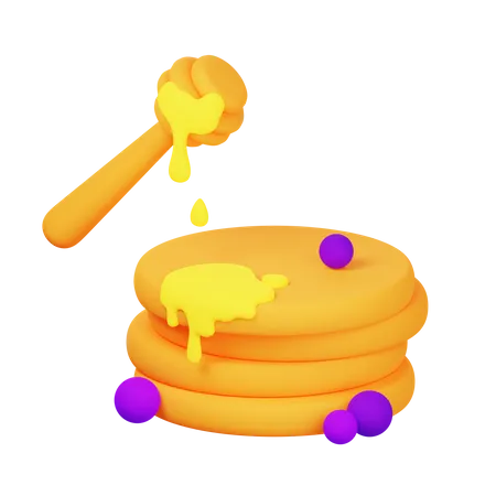 Pancake  3D Icon