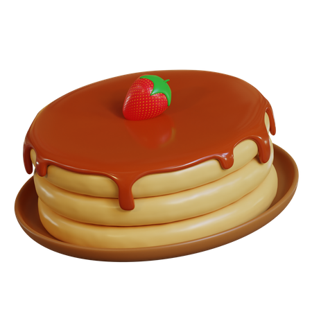 Pancake  3D Icon