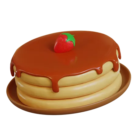 Pancake  3D Icon