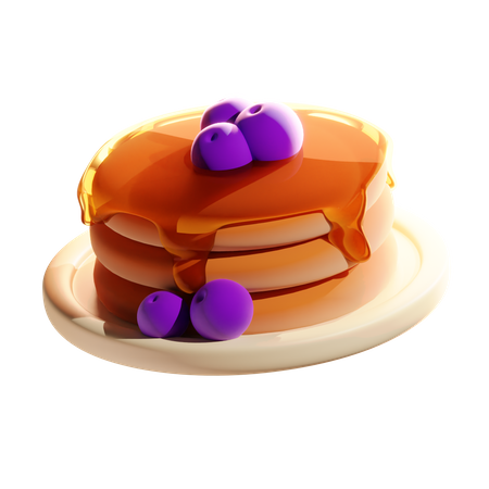 Pancake  3D Icon