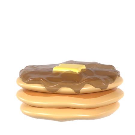 Pancake  3D Icon