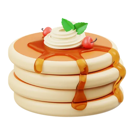 Pancake  3D Icon