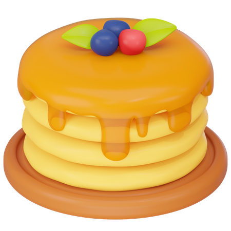 Pancake  3D Icon