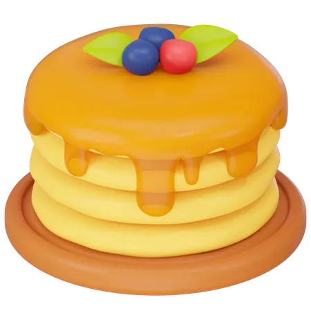 Pancake  3D Icon