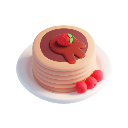 Pancake  3D Icon