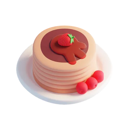 Pancake  3D Icon