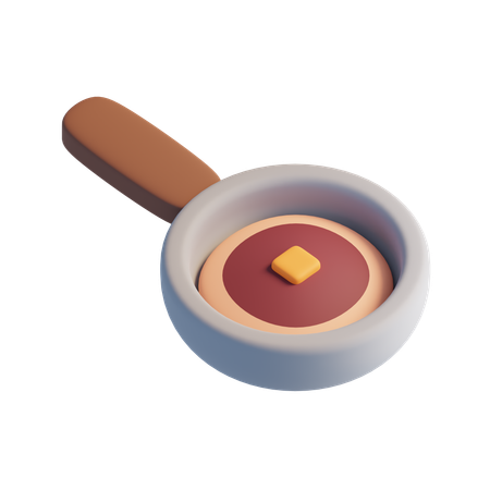 Pancake  3D Icon