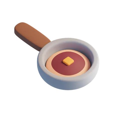 Pancake  3D Icon