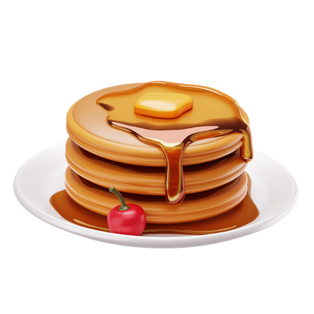 Pancake  3D Icon