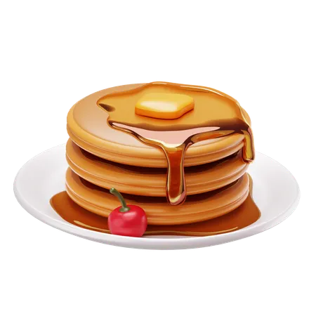 Pancake  3D Icon